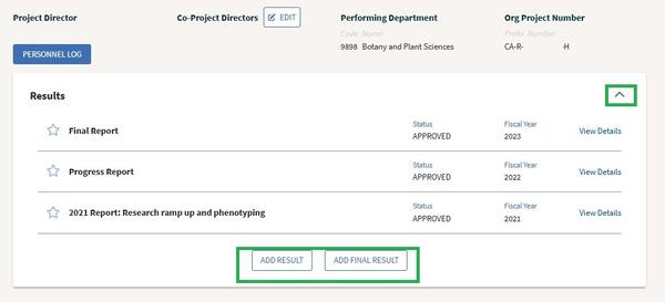 Add Results Drop Down Page